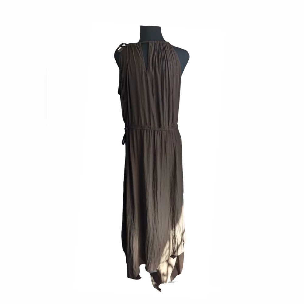 Calypso St. Barth Brown Halter Maxi Dress - Picture 3 of 4